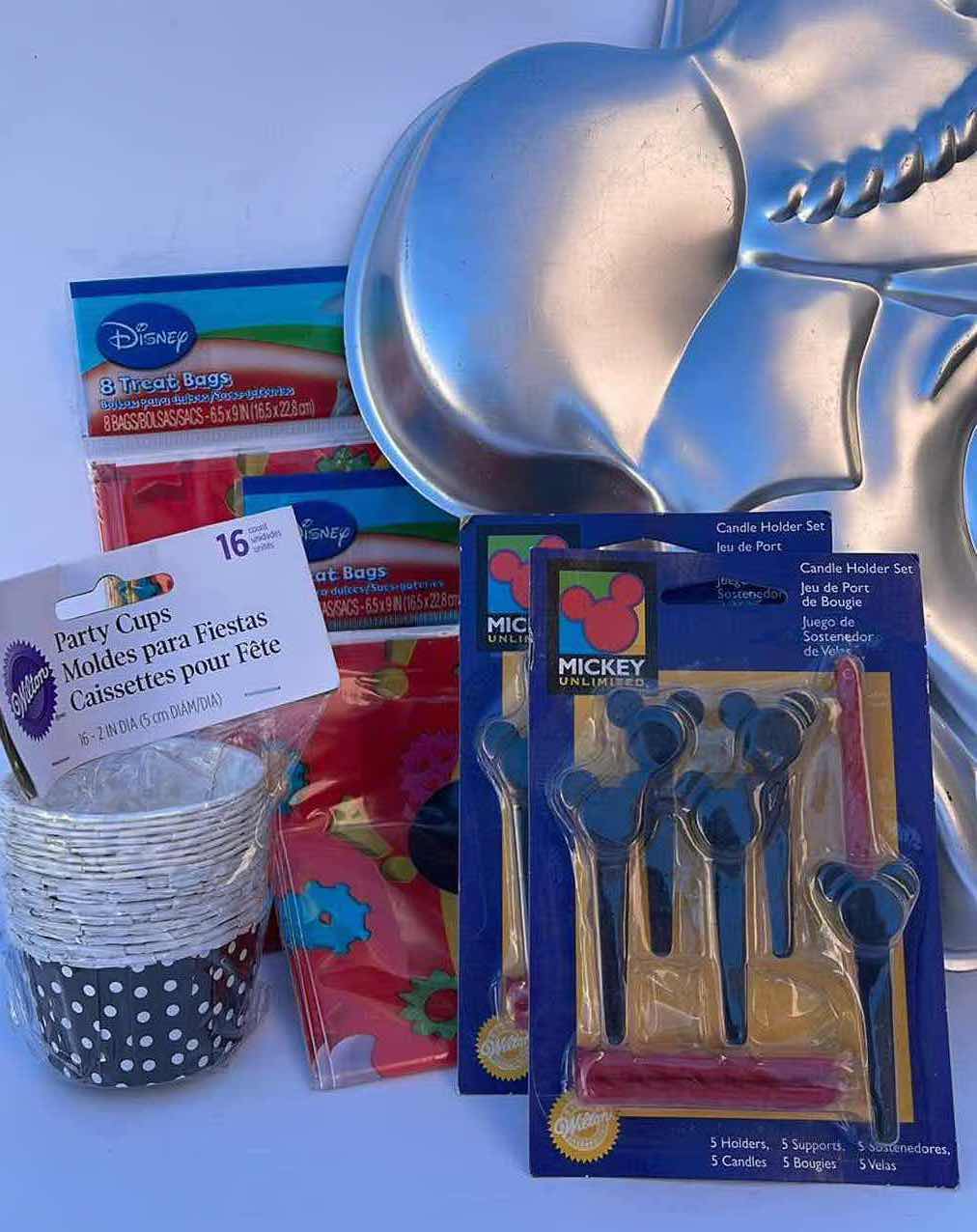 Photo 3 of NIB MICKEY MOUSE CAKE PAN AND PARTY SUPPLIES- RETAIL PRICE $