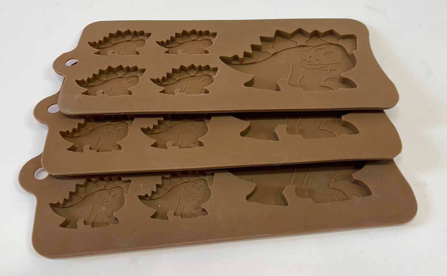 Photo 2 of NEW SILICONE DINOSAUR CANDY AND OTHER CRAFTS MOLDS -TOTAL RETAIL PRICE $18.00