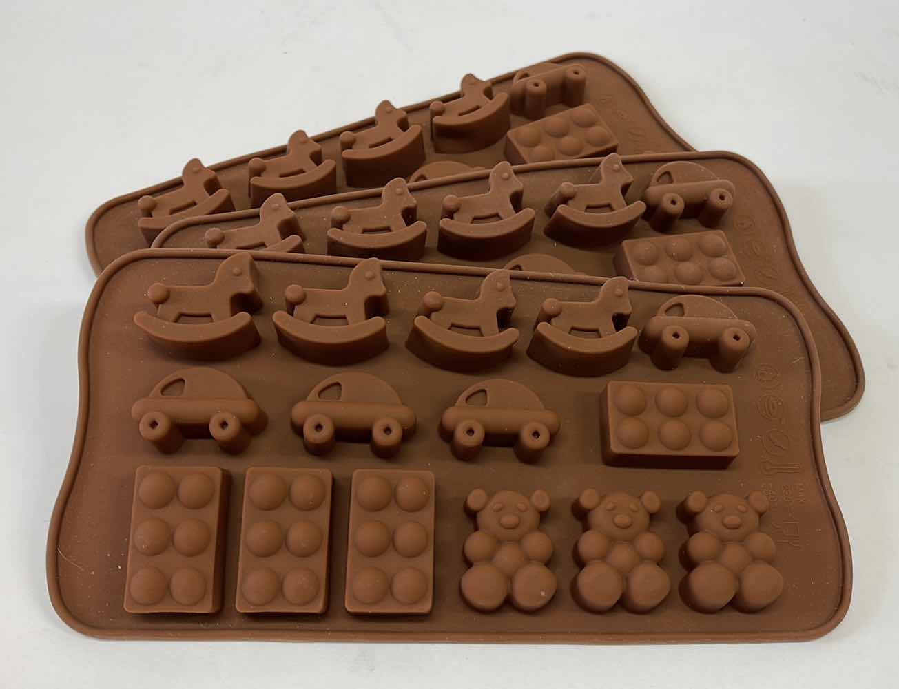 Photo 1 of NEW SILICONE TOY CANDY AND OTHER CRAFTS MOLDS -TOTAL RETAIL PRICE $22.00