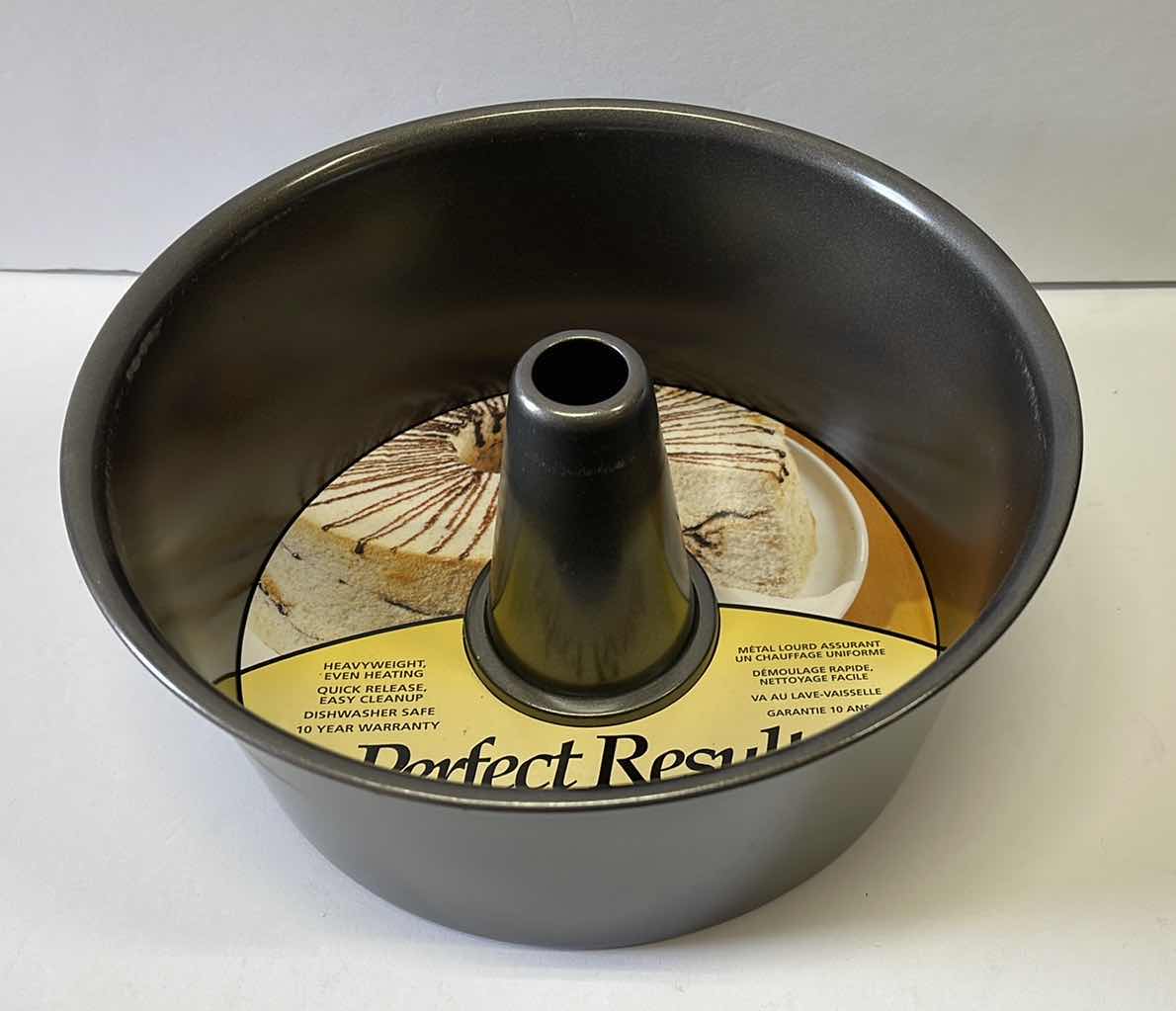 Photo 3 of NEW WILTON PERFECT RESULTS 9 3/8 x 4 1/2 ANGEL FOOD CAKE PAN - RETAIL PRICE $30.00