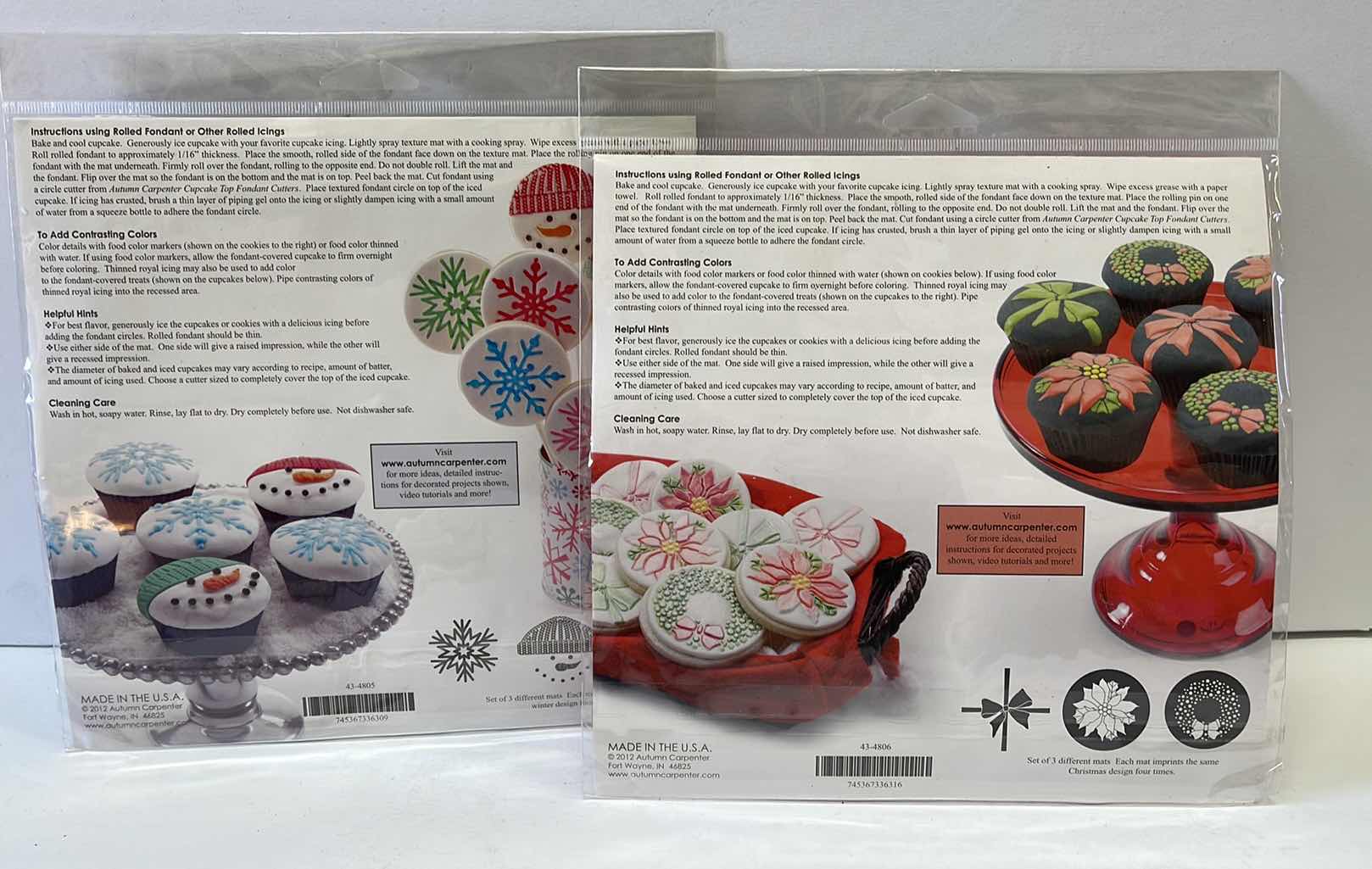 Photo 2 of NEW AUTUMN CARPENTER CUPCAKE & COOKIE TEXTURE TOPS “WINTER , CHRISTMAS & GEOMETRIC “ - TOTAL RETAIL PRICE $ 50 .00