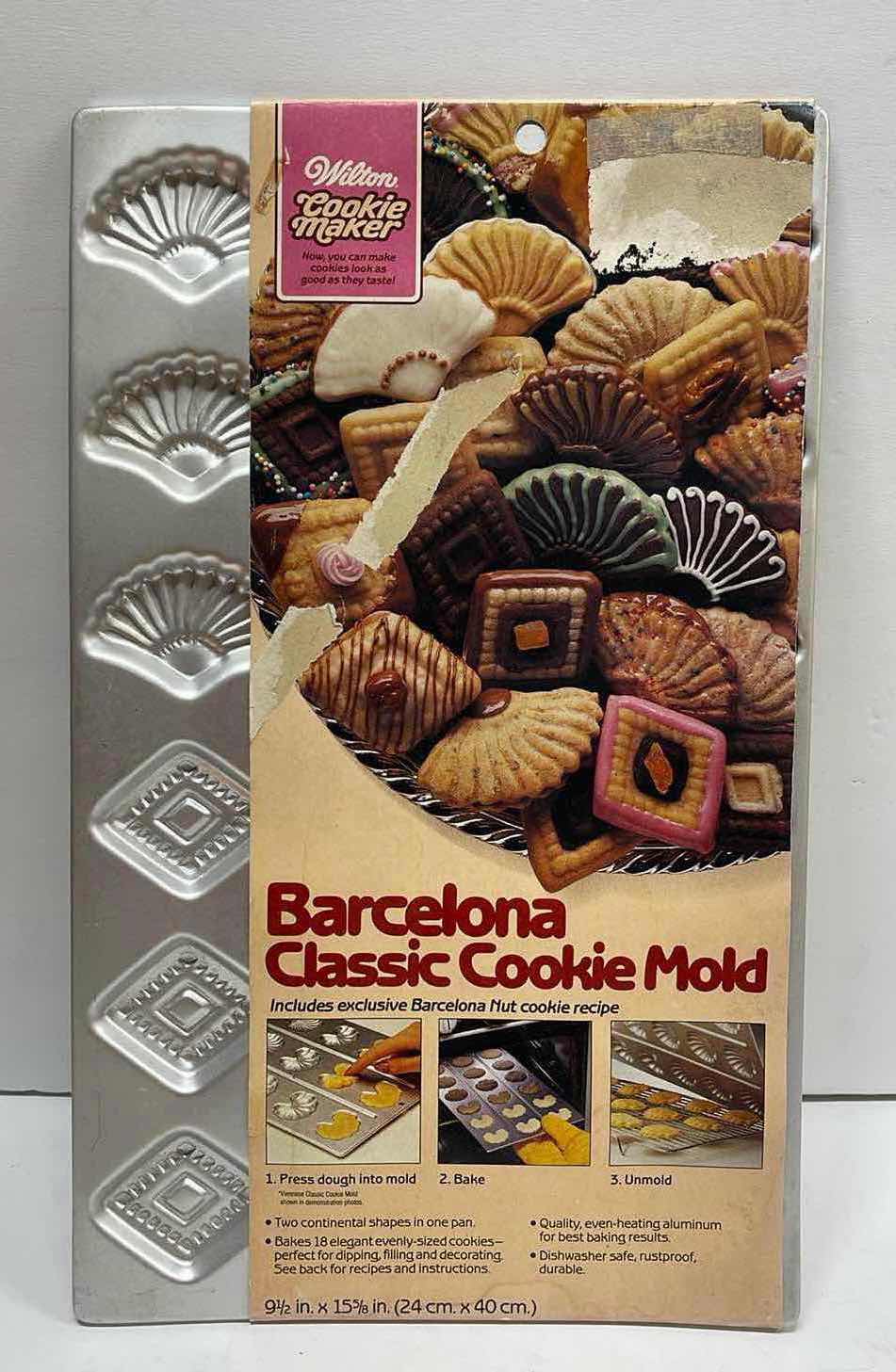 Photo 1 of NOS VINTAGE 1984 WILTON BARCELONA CLASSIC COOKIE MOLD - RETAIL PRICE $21.00