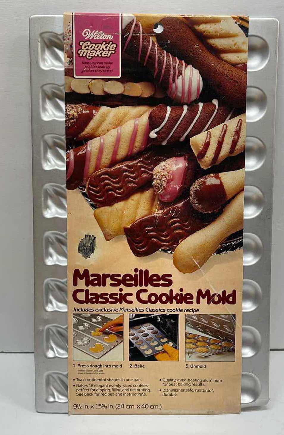 Photo 1 of NOS VINTAGE 1984 WILTON MARSEILLES CLASSIC COOKIE MOLD - RETAIL PRICE $23.00