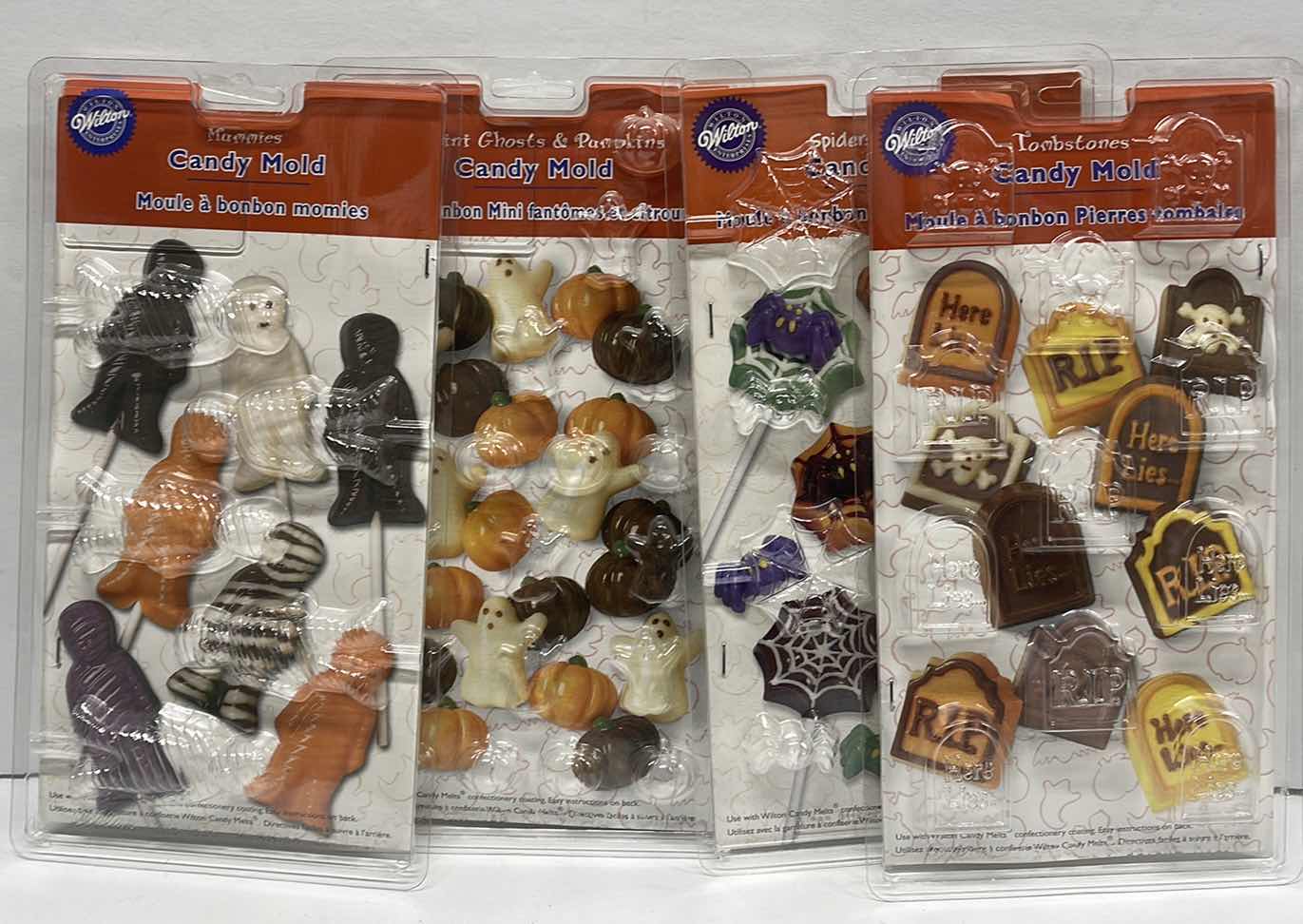 Photo 1 of NEW WILTON HALLOWEEN LOLLIPOP & CANDY  MOLDS - TOTAL RETAIL PRICE $ 42.00