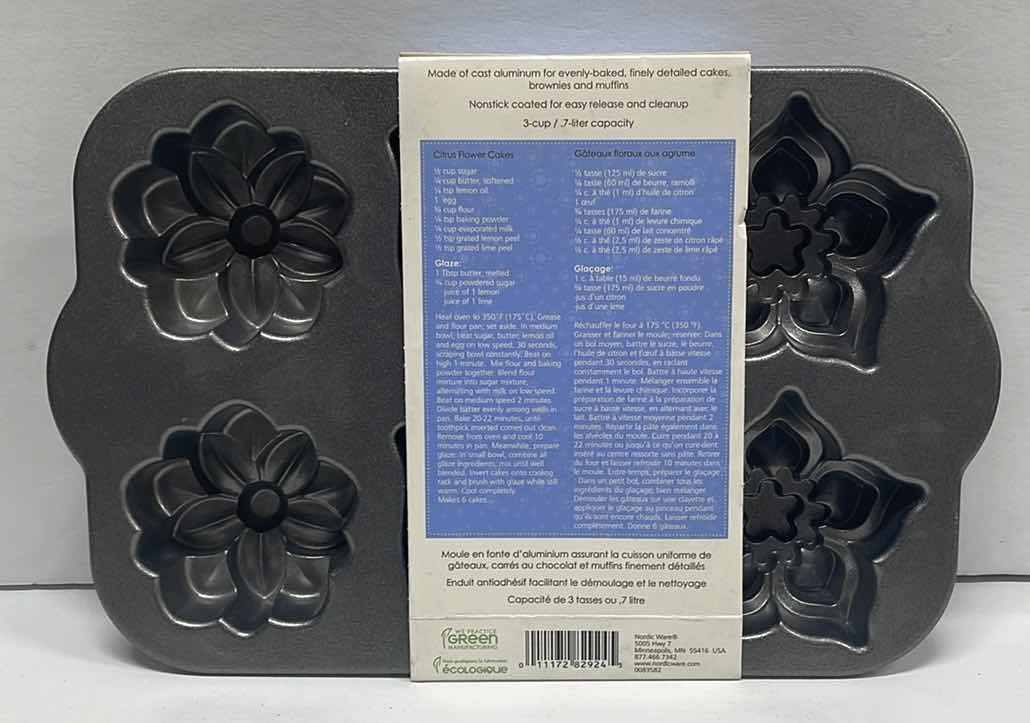 Photo 1 of NEW NORDIC WARE FLORAL BOUQUET CUPCAKE PAN - RETAIL PRICE $ 39.00