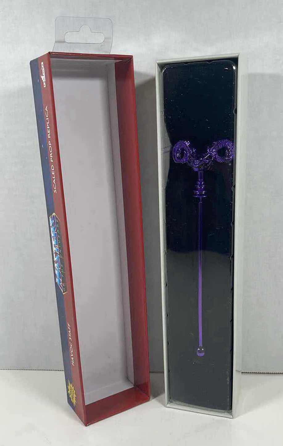 Photo 3 of NIB MASTERS OF THE UNIVERSE HAVOC STAFF SOLID METAL SCALED PROP REPLICA