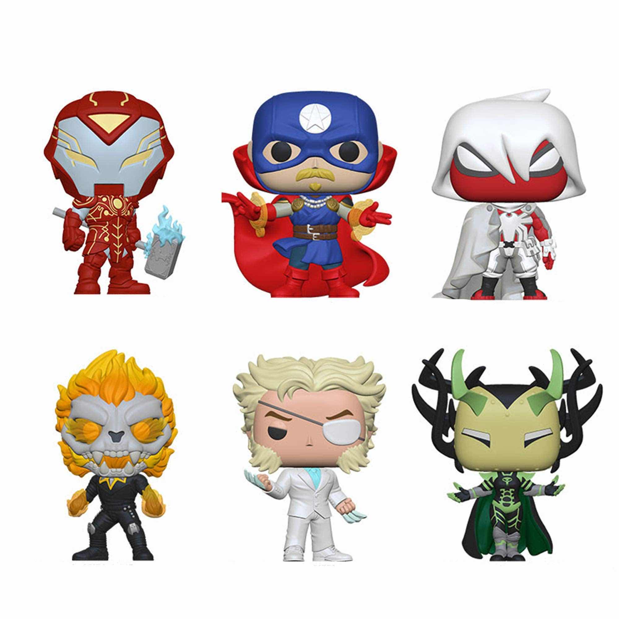 Photo 1 of NEW FUNKO POP! MARVEL INFINITY WARPS BOBBLE-HEAD VINYL FIGURES 6-PACK, #’S 857, 858, 859, 860, 861 & 862