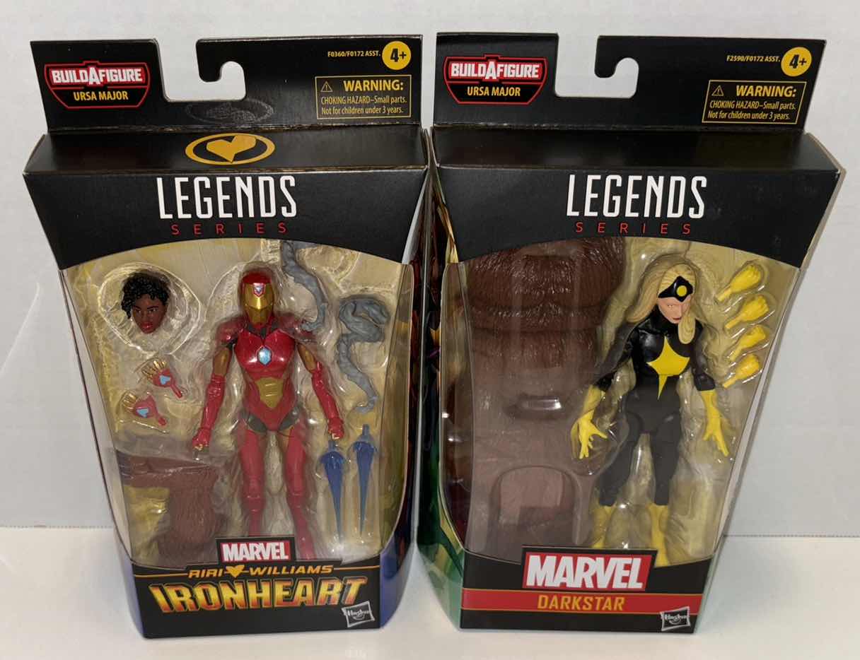 Photo 1 of NEW HASBRO LEGENDS SERIES MARVEL ACTION FIGURE 2-PACK, “RIRI WILLIAMS IRONHEART” & “DARKSTAR”