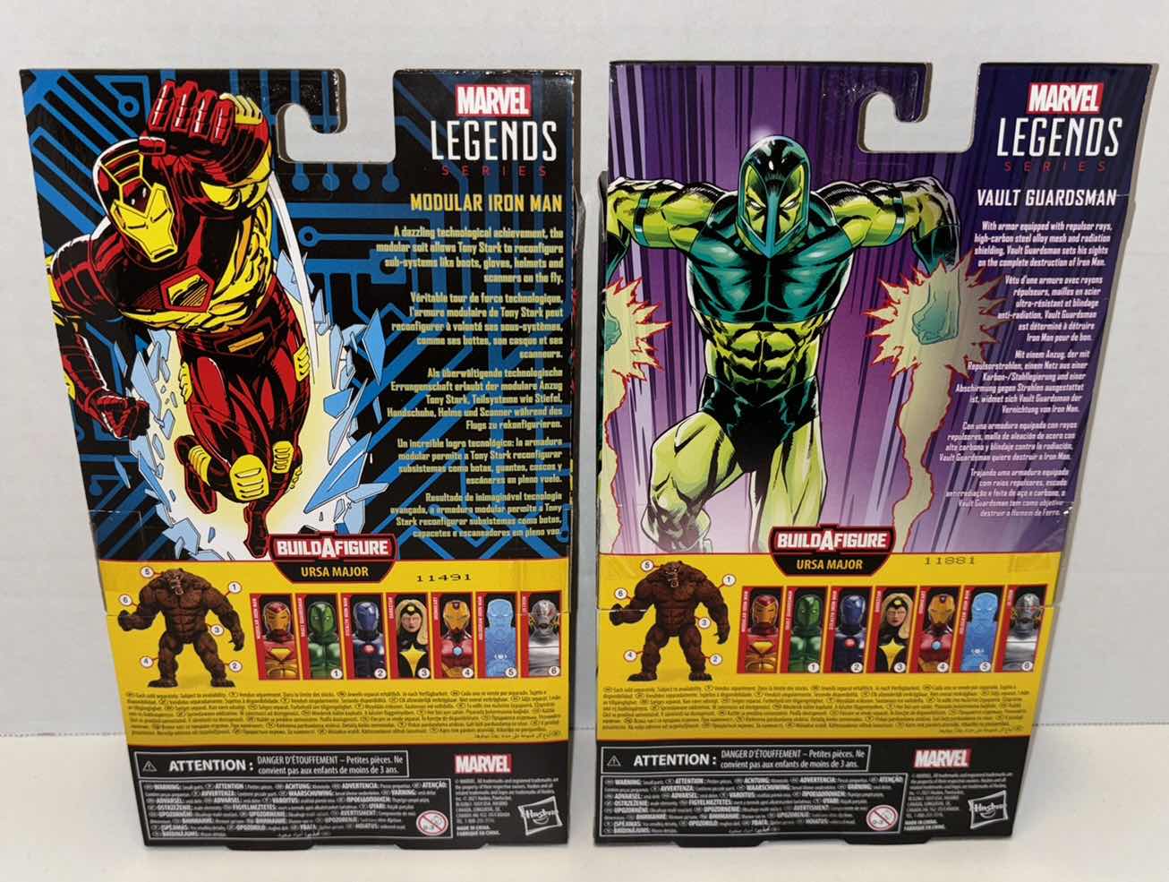 Photo 5 of NEW HASBRO LEGENDS SERIES MARVEL IRON MAN 2-PACK ACTION FIGURE & ACCESSORIES, “MODULAR IRON MAN” & “VAULT GUARDSMAN”