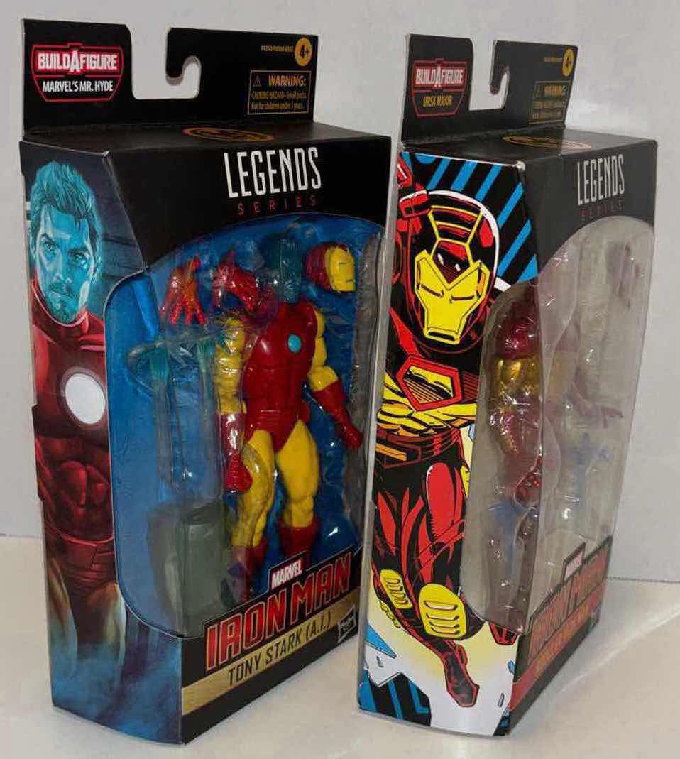 Photo 4 of NEW HASBRO LEGENDS SERIES MARVEL IRON MAN 2-PACK ACTION FIGURE & ACCESSORIES, “TONY STARK (A.I.)” & “MODULAR IRON MAN”