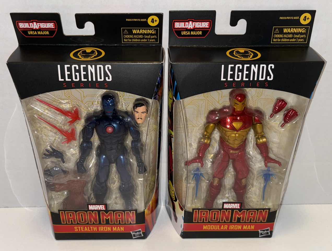 Photo 1 of NEW HASBRO LEGENDS SERIES MARVEL IRON MAN 2-PACK ACTION FIGURE & ACCESSORIES, “STEALTH IRON MAN” & “MODULAR IRON MAN”