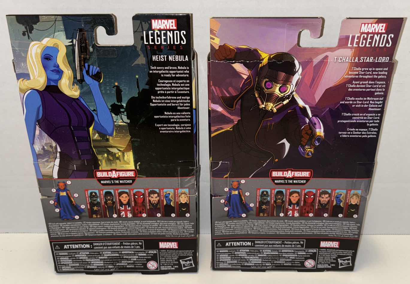 Photo 5 of NEW HASBRO LEGENDS SERIES MARVEL WHAT IF…? 2-PACK ACTION FIGURE & ACCESSORIES, “HEIST NEBULA” & “T’CHALLA STAR-LORD”