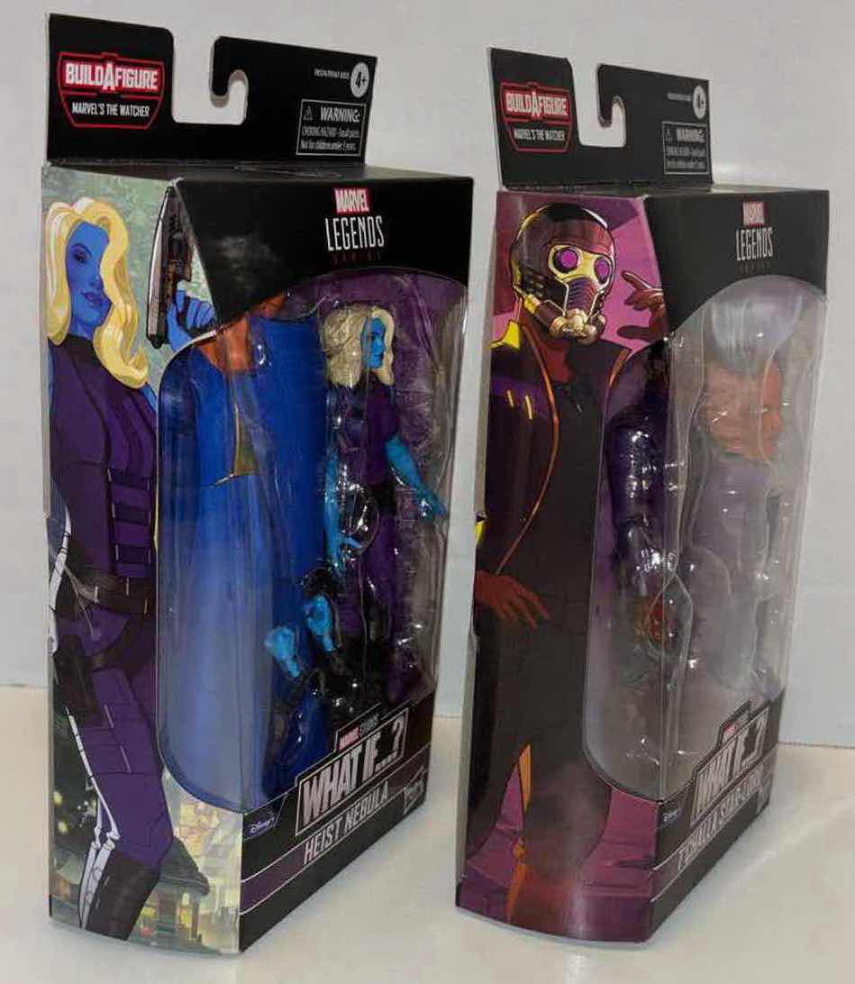 Photo 4 of NEW HASBRO LEGENDS SERIES MARVEL WHAT IF…? 2-PACK ACTION FIGURE & ACCESSORIES, “HEIST NEBULA” & “T’CHALLA STAR-LORD”