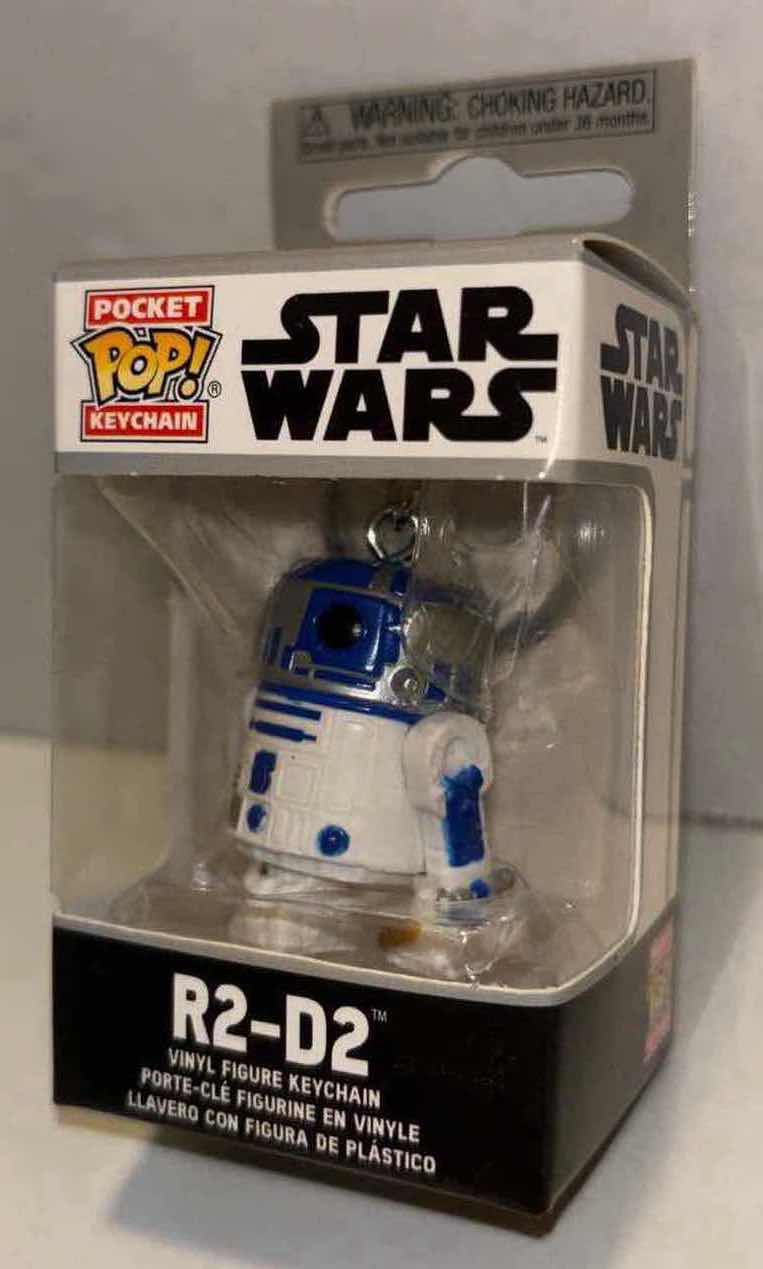 Photo 4 of NEW FUNKO POP! STAR WARS BOBBLEHEAD-HEAD VINYL FIGURE, 2-PACK #454 “C-3PO” TARGET EXCLUSIVE & FUNKO POCKET POP! KEYCHAIN “R2-D2”