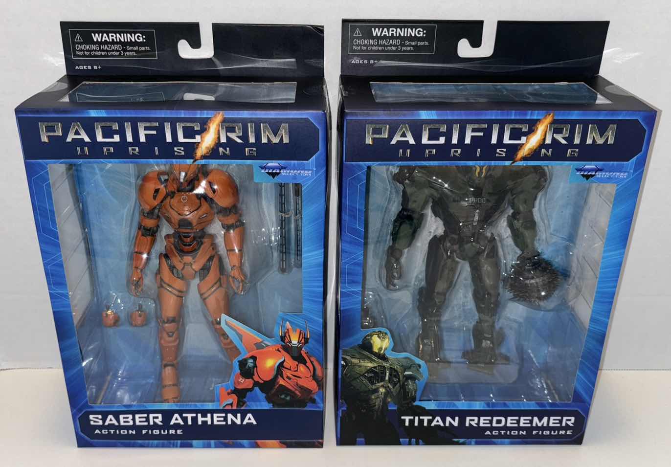 Photo 1 of NEW DIAMOND SELECT TOYS PACIFIC RIM UPRISING ACTION FIGURE 2-PACK, “SABER ATHENA” & “TITAN REDEEMER”