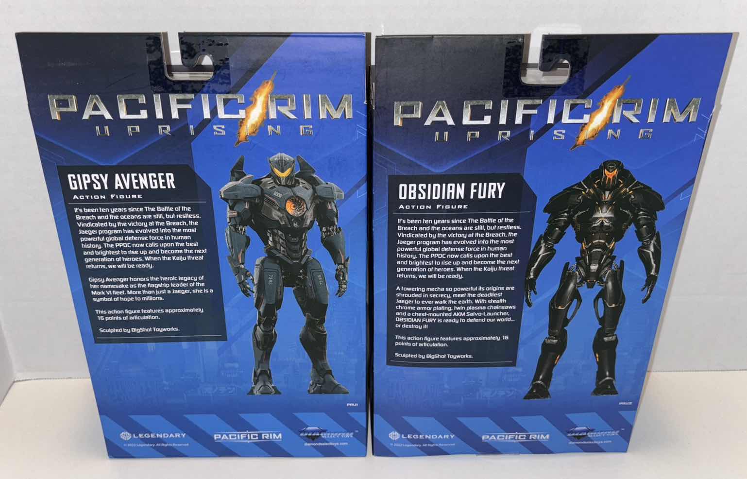 Photo 4 of NEW DIAMOND SELECT TOYS PACIFIC RIM UPRISING ACTION FIGURE 2-PACK, “GIPSY AVENGER” & “OBSIDIAN FURY”