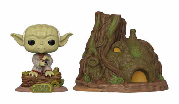 Photo 1 of NEW FUNKO POP! TOWN STAR  WARS 40TH ANNIVERSARY THE EMPIRE STRIKES BACK VINYL BOBBLE-HEAD FIGURE, #11 DAGOBAH YODA WITH HUT