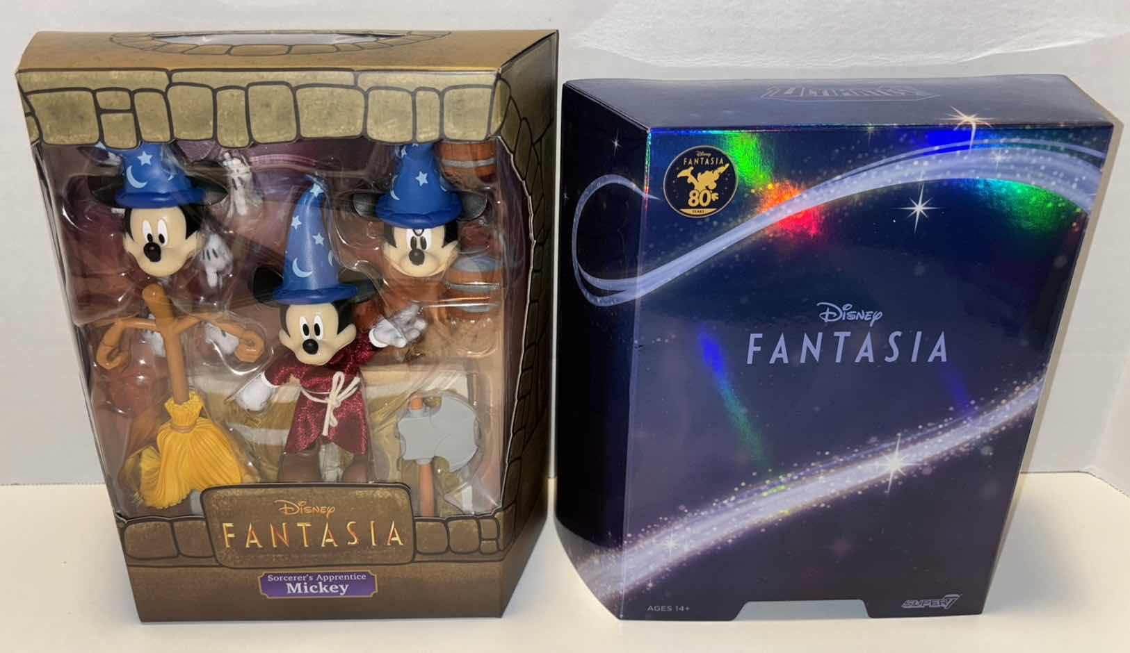 Photo 1 of NEW SUPER7 DISNEY FANTASIA 80 YEARS “SORCERER’S APPRENTICE MICKEY” ULTIMATES ACTION FIGURE & ACCESSORIES