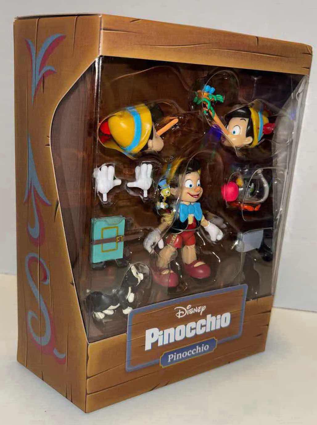 Photo 1 of NEW SUPER7 DISNEY “PINOCCHIO” ULTIMATES ACTION FIGURE & ACCESSORIES (IN FACTORY SEALED BAG)