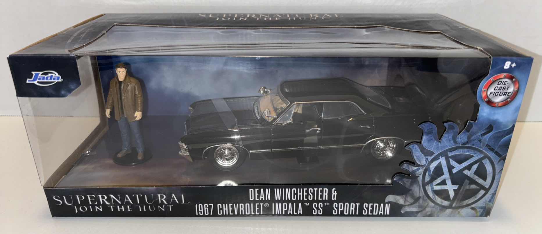 Photo 2 of NEW JADA TOYS HOLLYWOOD RIDES DIE-CAST VEHICLE & FIGURE, DEAN WINCHESTER & 1967 CHEVROLET IMPALA SS SPORT SEDAN