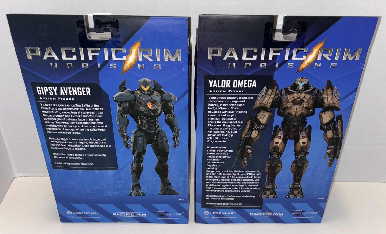 Photo 4 of NEW DIAMOND SELECT TOYS PACIFIC RIM UPRISING ACTION FIGURE 2-PACK, “GIPSY AVENGER” & “VALOR OMEGA”