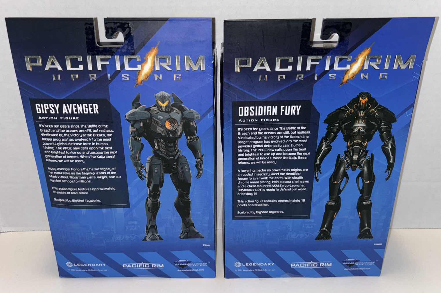Photo 4 of NEW DIAMOND SELECT TOYS PACIFIC RIM UPRISING ACTION FIGURE 2-PACK, “GIPSY AVENGER” & “OBSIDIAN FURY”