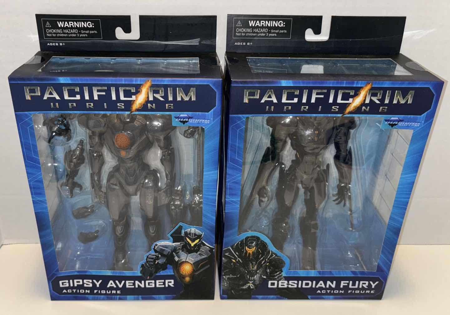 Photo 1 of NEW DIAMOND SELECT TOYS PACIFIC RIM UPRISING ACTION FIGURE 2-PACK, “GIPSY AVENGER” & “OBSIDIAN FURY”