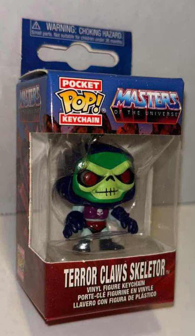 Photo 3 of NEW FUNKO POP! POCKET POP! VINYL FIGURE KEYCHAIN, MASTERS OF THE UNIVERSE TERROR CLAWS SKELETOR (8-PACK)