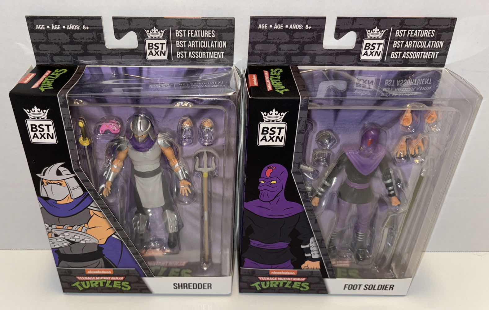 Photo 1 of NEW LOYAL SUBJECTS BST AXN TEENAGE MUTANT NINJA TURTLES ACTION FIGURE & ACCESSORIES 2-PACK, “SHREDDER” & “FOOT SOLDIER”