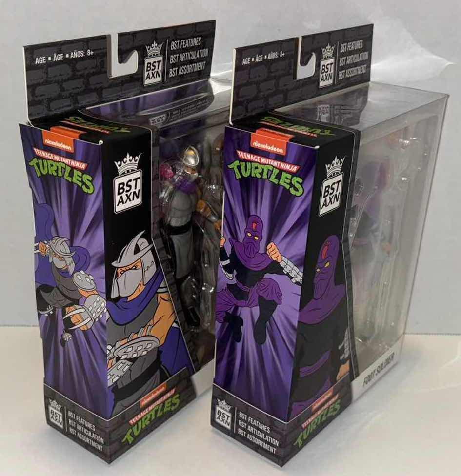Photo 2 of NEW LOYAL SUBJECTS BST AXN TEENAGE MUTANT NINJA TURTLES ACTION FIGURE & ACCESSORIES 2-PACK, “SHREDDER” & “FOOT SOLDIER”
