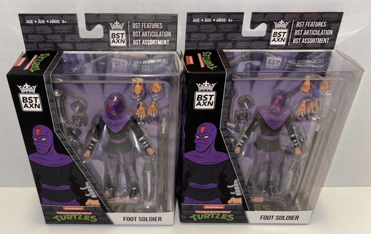 Photo 1 of NEW LOYAL SUBJECTS BST AXN TEENAGE MUTANT NINJA TURTLES ACTION FIGURE & ACCESSORIES 2-PACK, “FOOT SOLDIER”