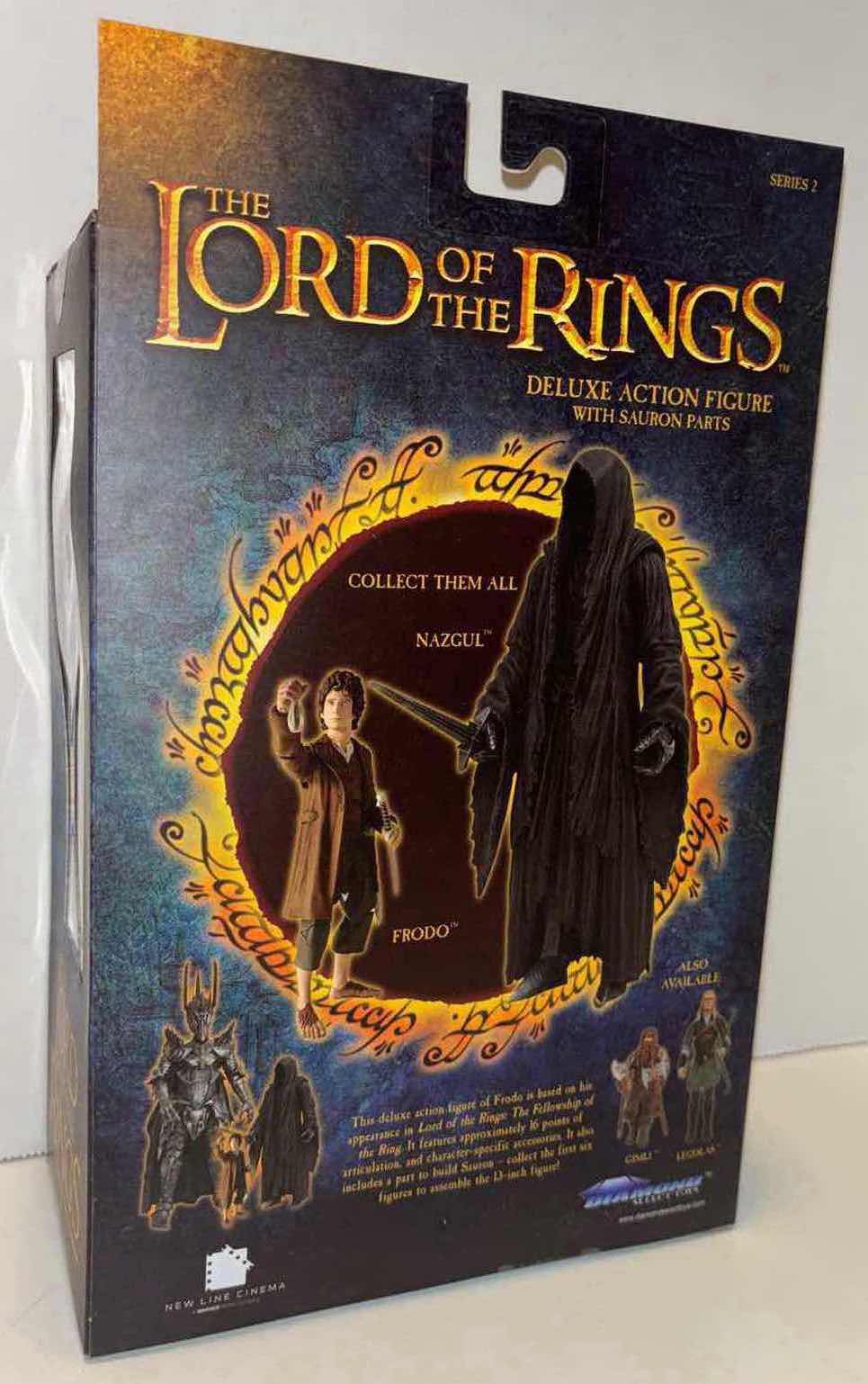 Photo 3 of NEW DIAMOND SELECT TOYS THE LORD OF THE RINGS DELUXE “FRODO” ACTION FIGURE & ACCESSORIES & NEW 20” LORD OF THE RINGS FRODO BAGGINS DART SWORD WITH BROWN VELVET SHEATH