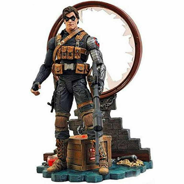 Photo 1 of NEW DIAMOND SELECT 2014 DISNEY STORE EXCLUSIVE MARVEL “WINTER SOLDIER” SPECIAL COLLECTOR EDITION ACTION FIGURE & ACCESSORIES