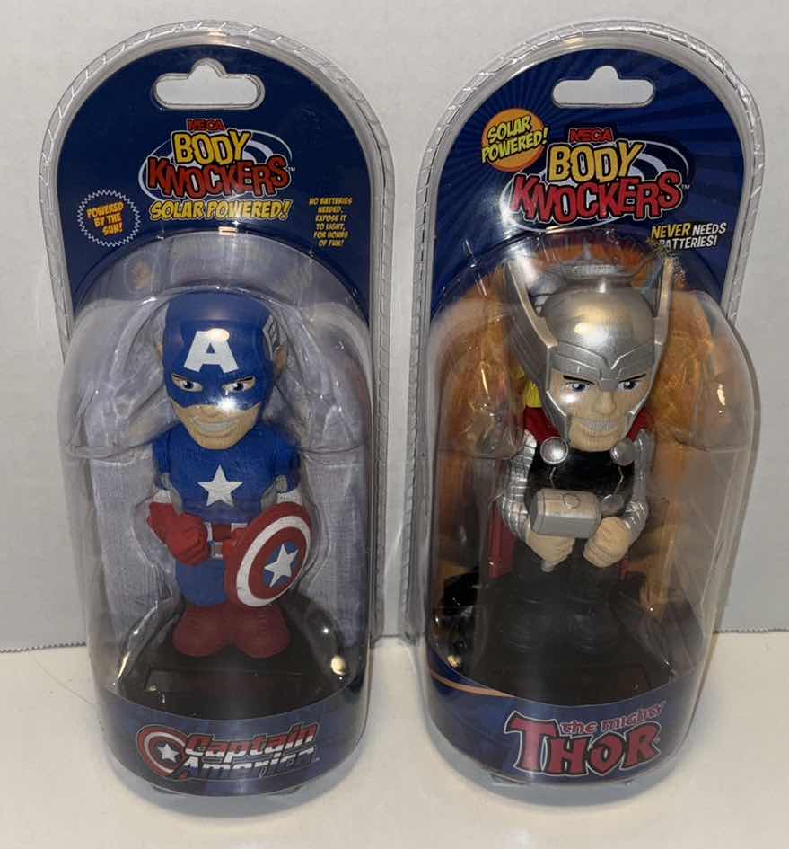 Photo 1 of NEW NECA BODY KNOCKERS 2-PACK, “CAPTAIN AMERICA” & “THE MIGHTY THOR”