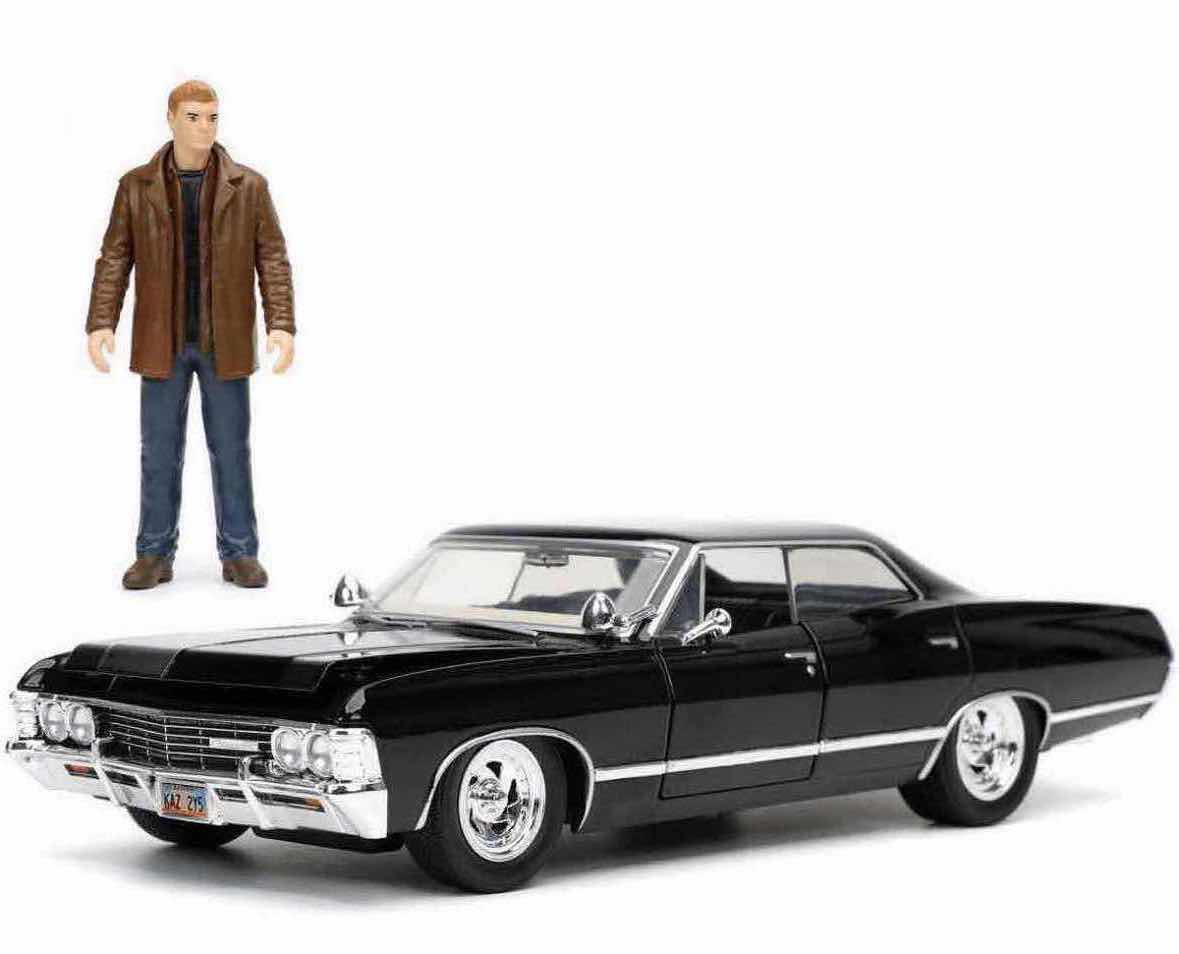 Photo 2 of NEW JADA TOYS HOLLYWOOD RIDES SUPERNATURAL JOIN THE HUNT DIE-CAST VEHICLE & FIGURE 2-PACK, “DEAN WINCHESTER & 1967 CHEVROLET IMPALA SS SPORT SEDAN”