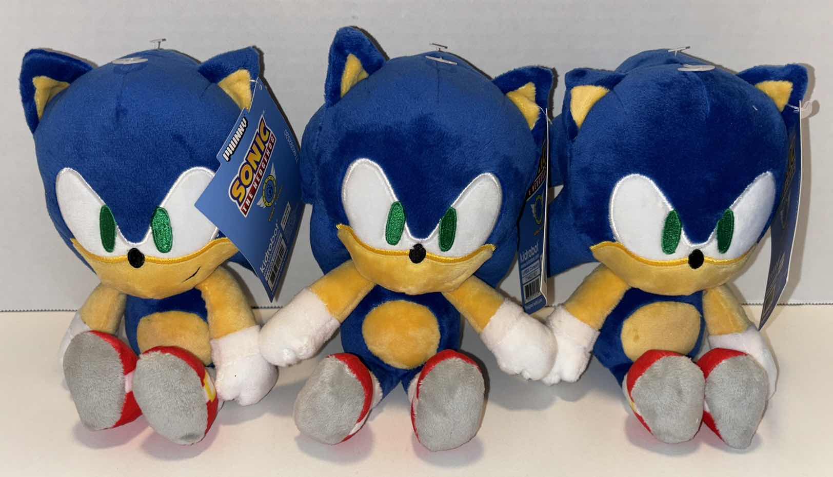 Photo 1 of NEW KIDROBOT SONIC THE HEDGEHOG 8” PHUNNY PLUSH 3-PACK