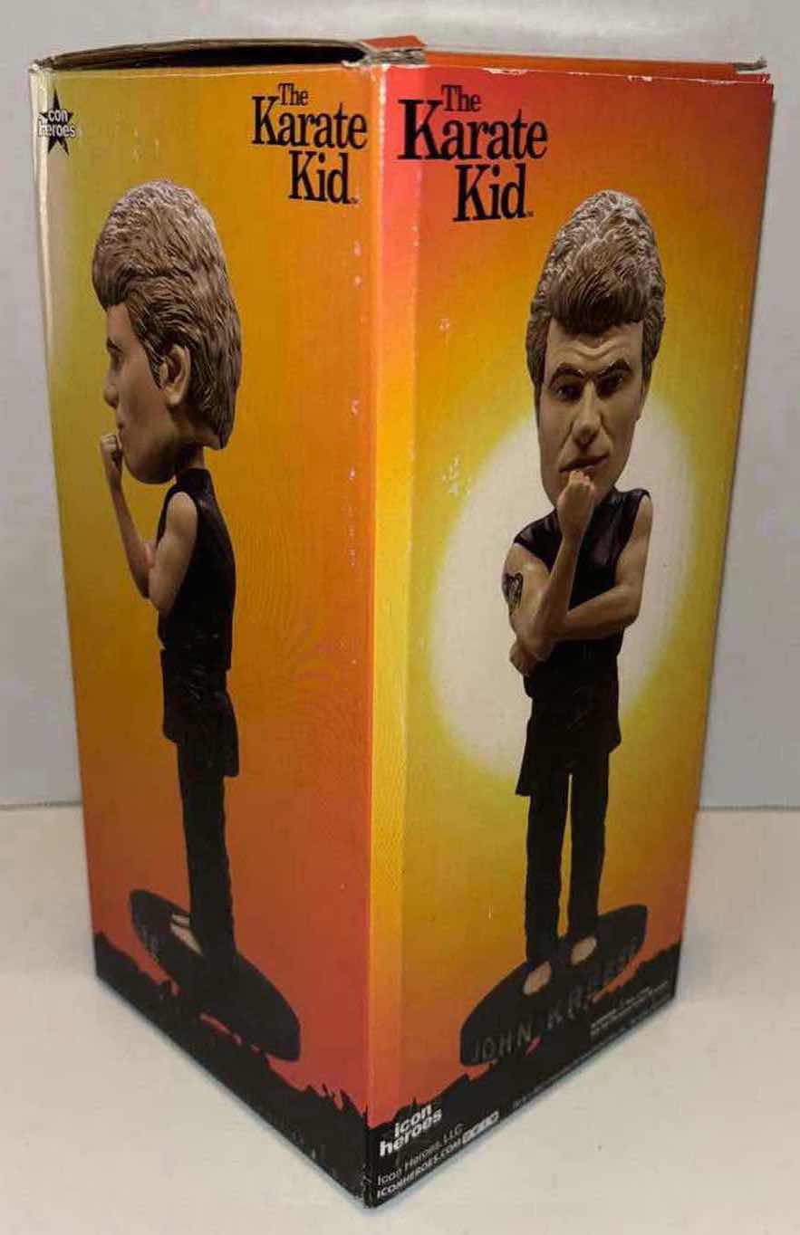 Photo 5 of NEW ICON HEROES THE KARATE KID 8” POLYSTONE “JOHN KREESE” BOBBLEHEAD