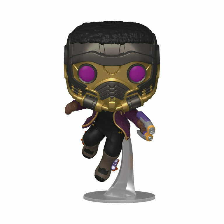 Photo 2 of NEW FUNKO POP! MARVEL STUDIOS BOBBLE-HEAD VINYL FIGURE (2-PACK), WHAT IF…? #871 T’CHALLA STAR-LORD & #876 T’CHALLA STAR-LORD