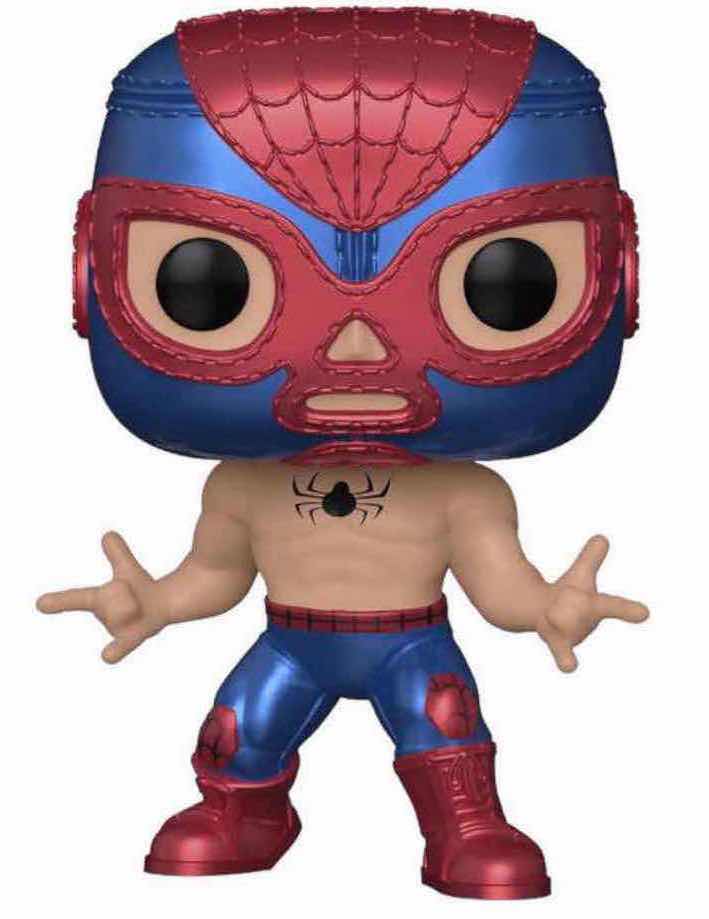 Photo 2 of NEW FUNKO POP! MARVEL LUCHA LIBRE EDITION EXCLUSIVE MARVEL COLLECTOR CORPS BOBBLE-HEAD, #706 EL ARACNO (SPIDER-MAN) & #711 EL ANIMAL INDESTRUCTIBLE (WOLVERINE)