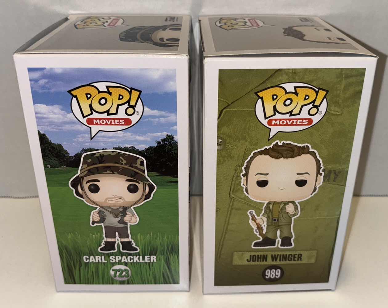 Photo 1 of NEW FUNKO POP! MOVIES (BILL MURRAY CHARACTERS 2-PACK SET) VINYL FIGURE, CADDYSHACK #723 CARL SPACKLER & STRIPES #989 JOHN WINGER