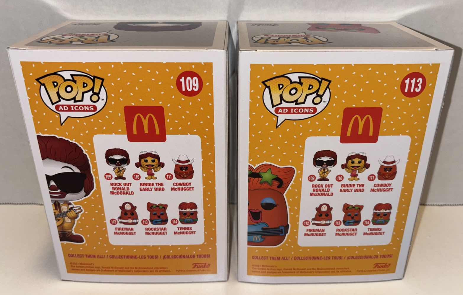 Photo 5 of NEW FUNKO POP! AD ICONS VINYL FIGURE 2-PACK, MCDONALD’S #109 ROCK OUT RONALD MCDONALD & #113 ROCKSTAR MCNUGGET