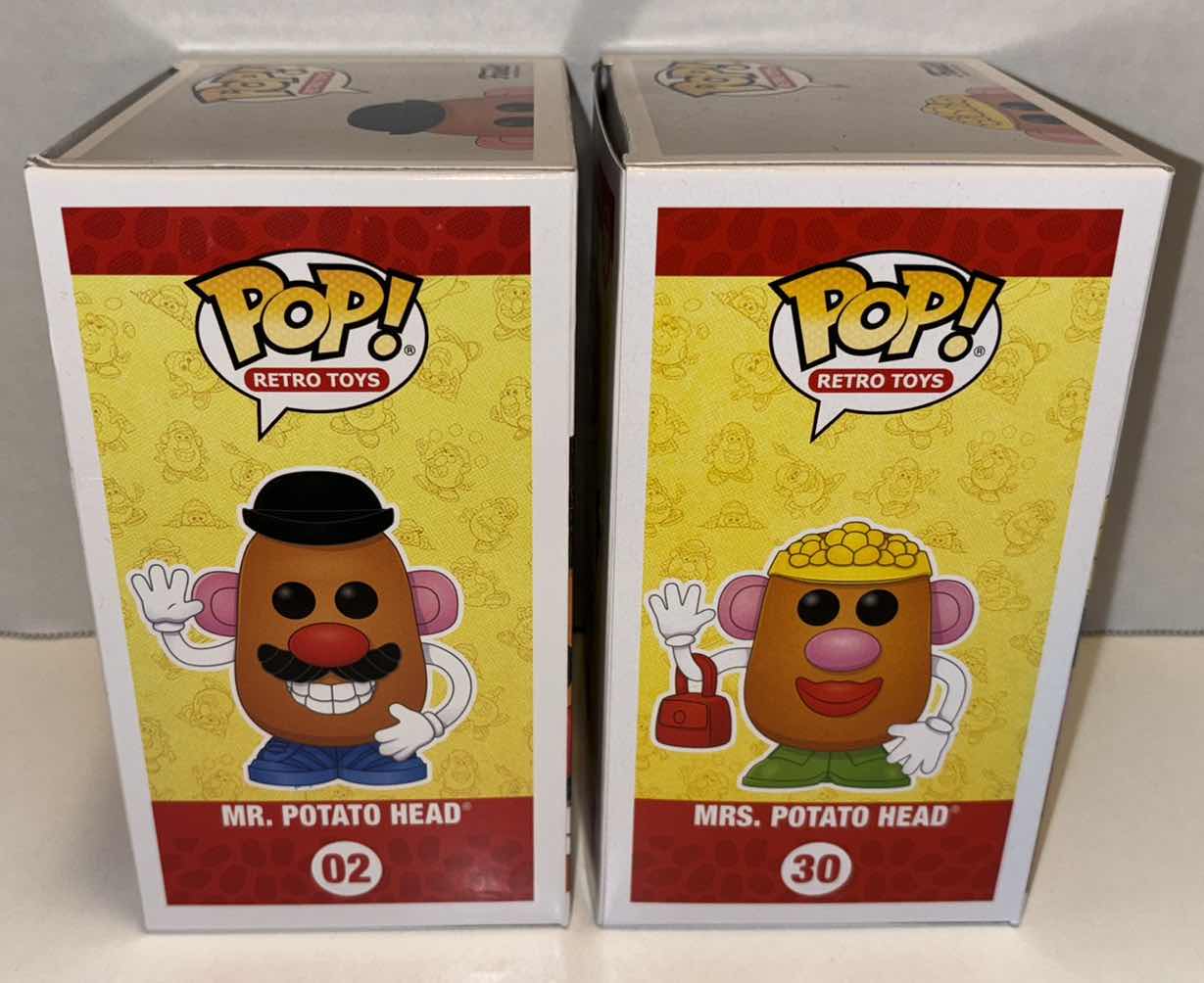 Photo 1 of NEW FUNKO POP! RETRO TOYS VINYL FIGURE 2-PACK, #02 MR. POTATO HEAD & #30 MRS. POTATO HEAD