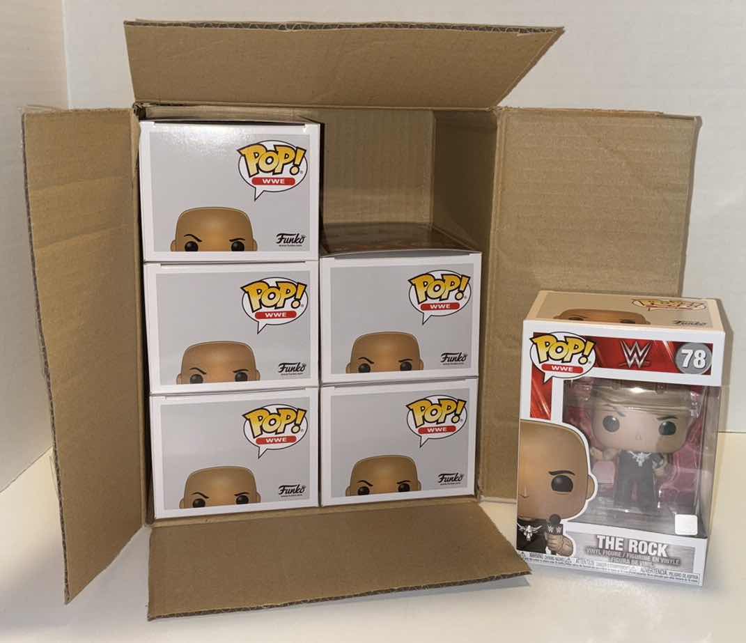 Photo 1 of NEW FUNKO POP! WWE VINYL FIGURE 6-PACK, #78 THE ROCK