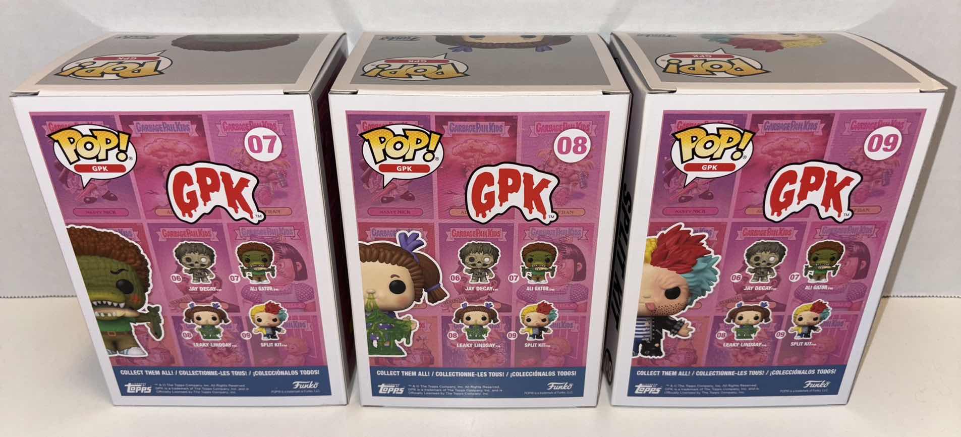 Photo 4 of NEW FUNKO POP! GARBAGE PAIL KIDS VINYL FIGURE MICED 6-PACK, #07 ALI GATOR (2), #08 LEAKY LINDSAY (2) & #09 SPLIT KIT (2)