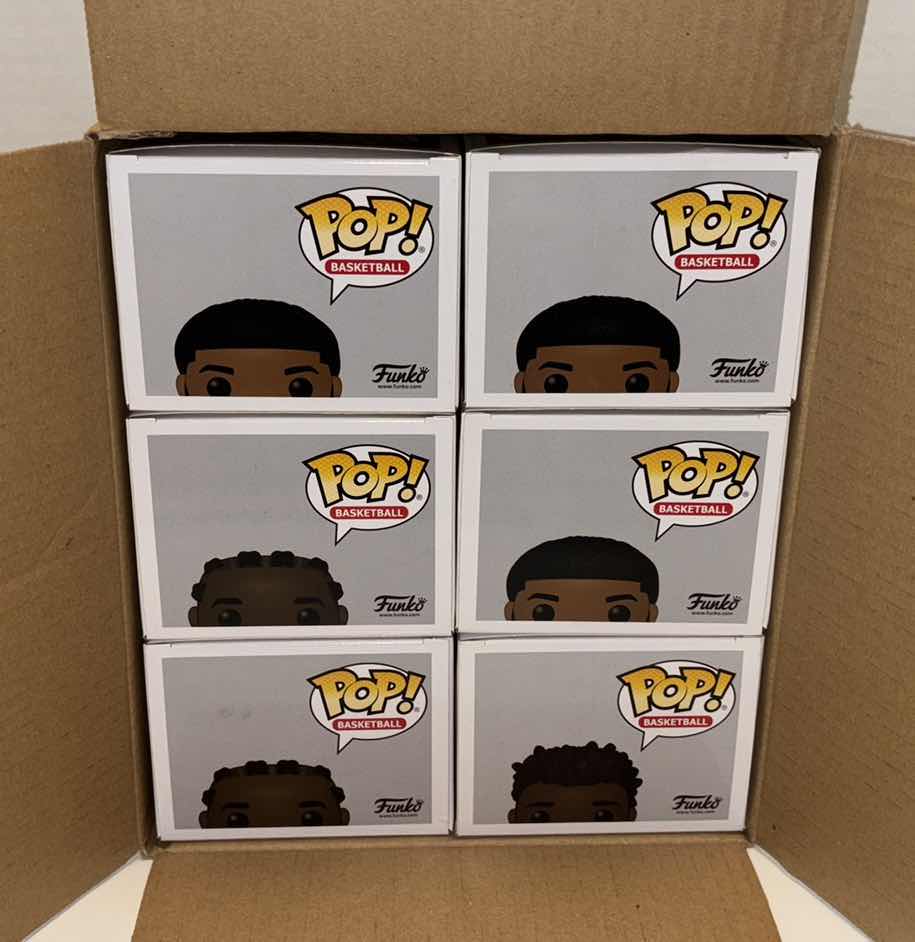 Photo 4 of NEW FUNKO POP! BASKETBALL VINYL FIGURE MIXED 6-PACK, CLIPPERS #91 PAUL GEORGE (3), CLIPPERS #89 KAWHI LEONARD (2), JAZZ #86 DONOVAN MITCHELL (1)