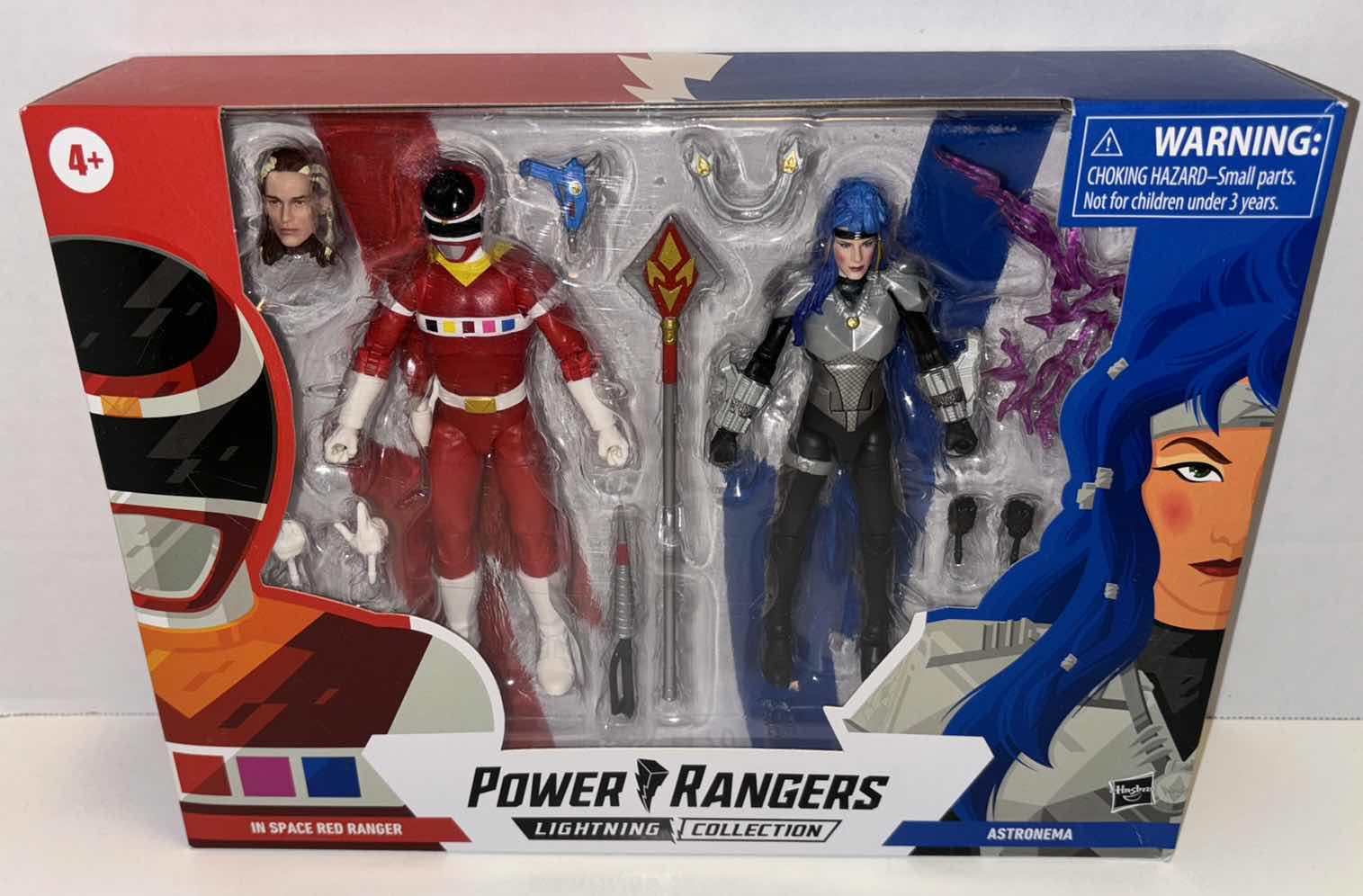 Photo 1 of NEW HASBRO SABAN’S POWER RANGERS IN SPACE LIGHTNING COLLECTION ACTION FIGURES & ACCESSORIES 2-PACK, “ IN SPACE RANGER” & “ASTRONEMA”