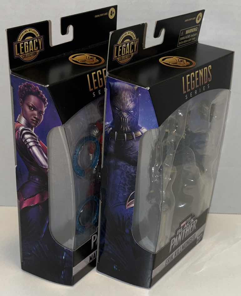 Photo 2 of NEW HASBRO MARVEL STUDIOS LEGENDS SERIES BLACK PANTHER 2-PACK ACTION FIGURES & ACCESSORIES, “MARVEL’S NAKIA” & “ERIK KILLMONGER”