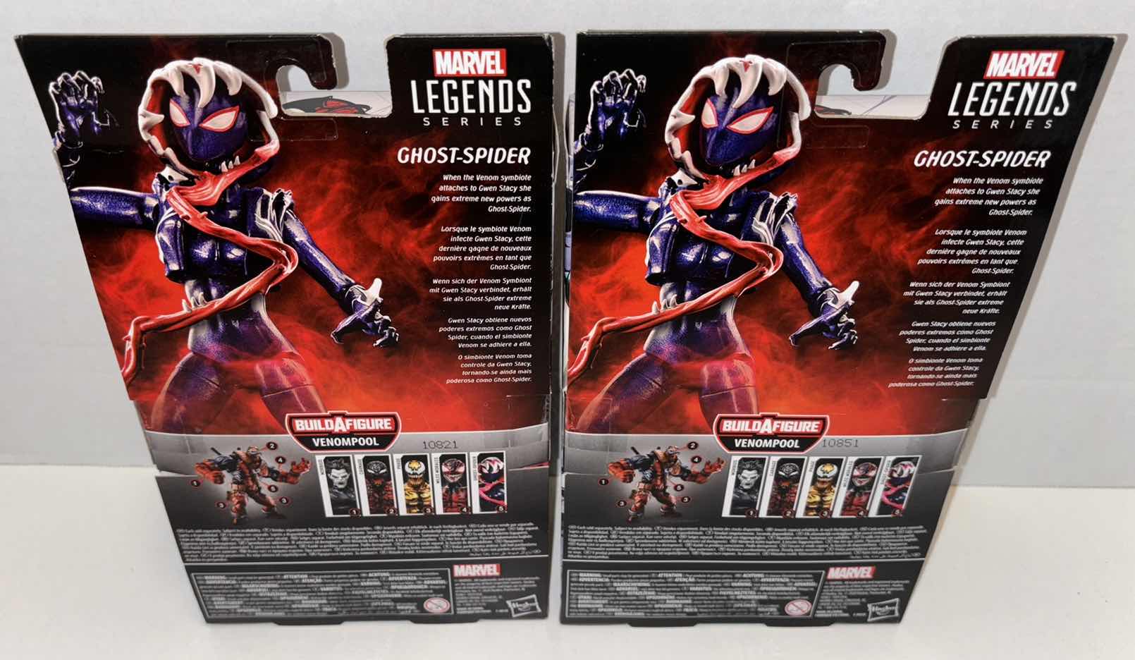 Photo 3 of NEW HASBRO MARVEL LEGENDS SERIES 2-PACK ACTION FIGURE & ACCESSORIES,SPIDER-MAN MAXIMUM VENOM “GHOST-SPIDER”