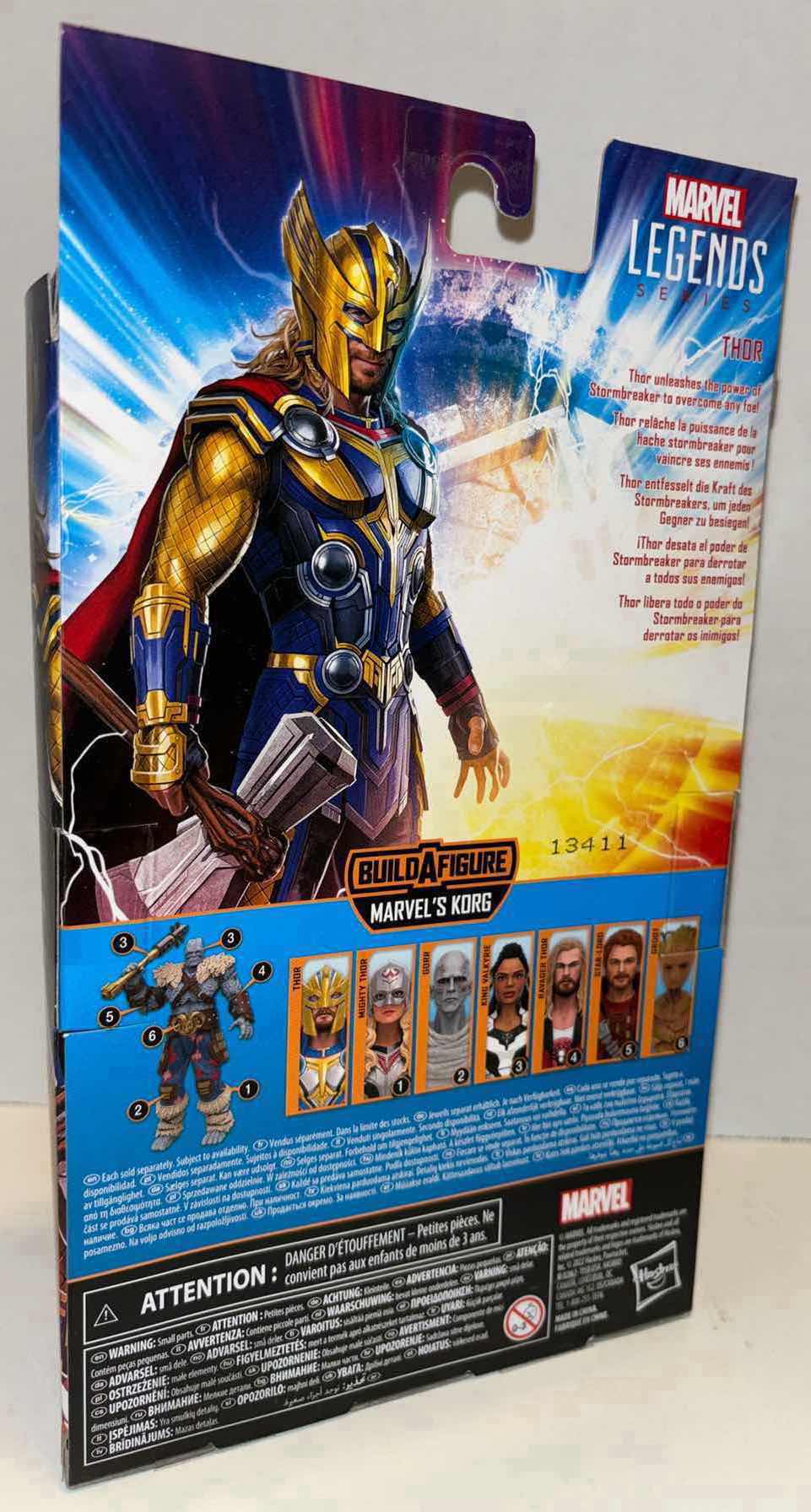 Photo 3 of NEW HASBRO MARVEL STUDIOS THOR LOVE & THUNDER 5-PACK ACTION FIGURE & ACCESSORIES, “THOR”