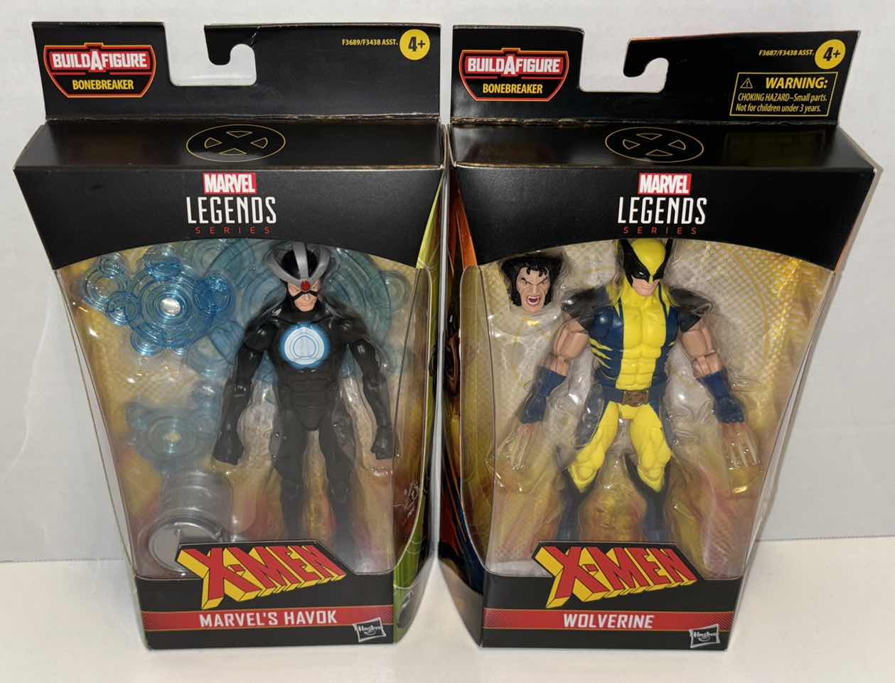 Photo 1 of NEW HASBRO MARVEL LEGENDS SERIES X-MEN 2-PACK ACTION FIGURE & ACCESSORIES, “MARVEL’S HAVOK” & “WOLVERINE”